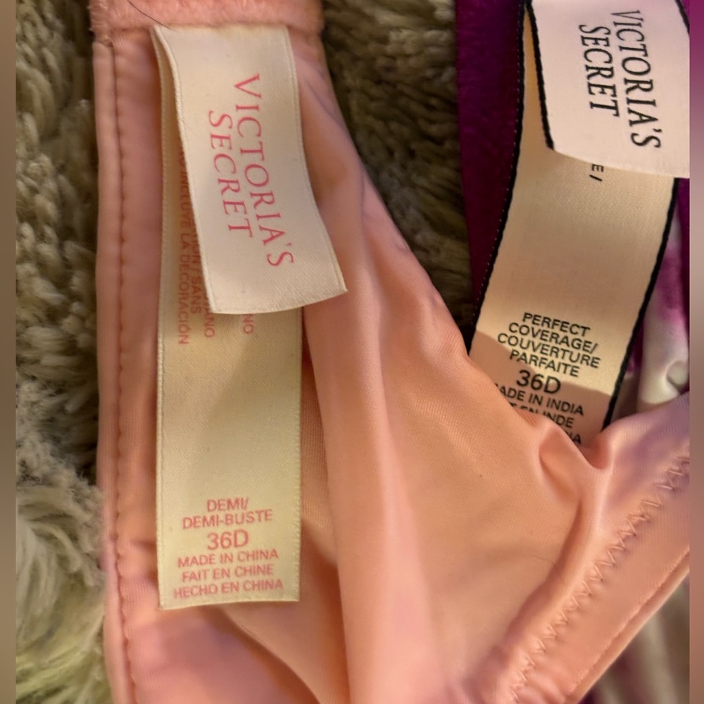Three Victoria’s Secret 36D bras NWOT. Two are perfect coverage and a Demi. - Picture 10 of 11